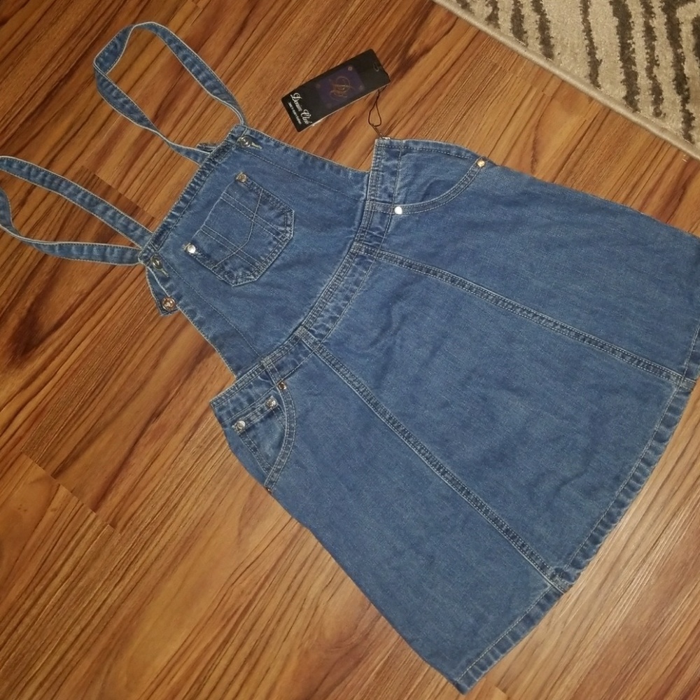 Denim Pinafore Dress